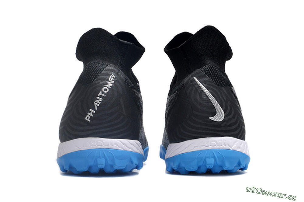 Unisex Nike Phantom GX Elite DF Link TF Artificial Turf High-Tops Football Shoes - Black/Blue/White 5