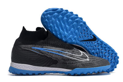 Unisex Nike Phantom GX Elite DF Link TF Artificial Turf High-Tops Football Shoes - Black/Blue/White