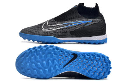 Unisex Nike Phantom GX Elite DF Link TF Artificial Turf High-Tops Football Shoes - Black/Blue/White