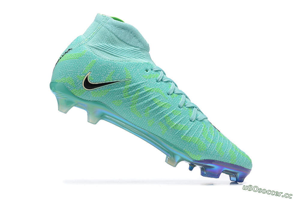 Men's Nike Phantom Luna Elite FG Firm Ground High-Tops Football Shoes - Green/Yellow/Black 6