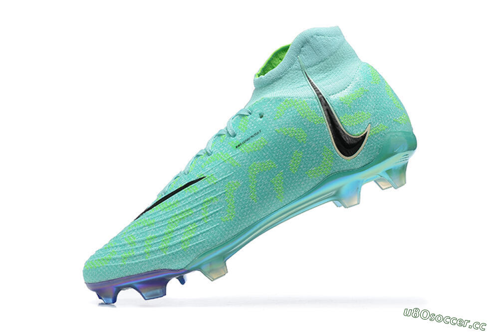Men's Nike Phantom Luna Elite FG Firm Ground High-Tops Football Shoes - Green/Yellow/Black 7