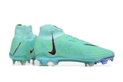 Men's Nike Phantom Luna Elite FG Firm Ground High-Tops Football Shoes - Green/Yellow/Black