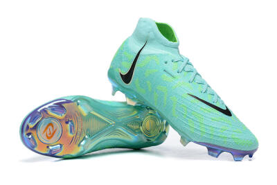 Men's Nike Phantom Luna Elite FG Firm Ground High-Tops Football Shoes - Green/Yellow/Black