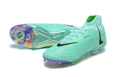 Men's Nike Phantom Luna Elite FG Firm Ground High-Tops Football Shoes - Green/Yellow/Black