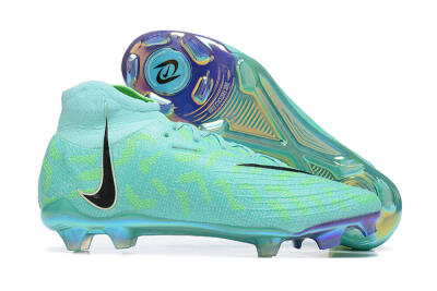 Men's Nike Phantom Luna Elite FG Firm Ground High-Tops Football Shoes - Green/Yellow/Black