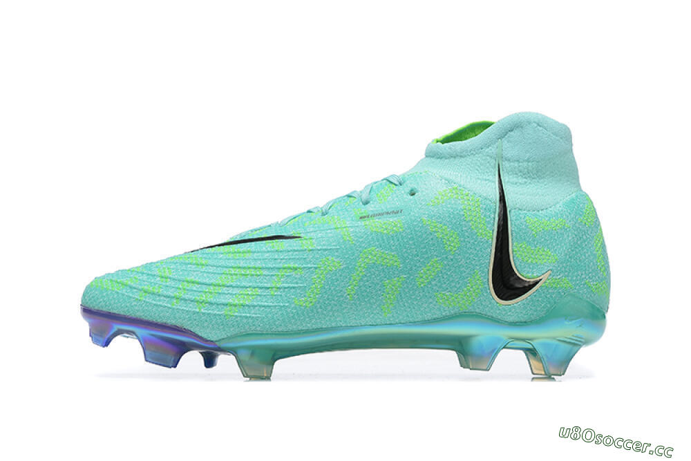 Men's Nike Phantom Luna Elite FG Firm Ground High-Tops Football Shoes - Green/Yellow/Black 0