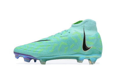 Men's Nike Phantom Luna Elite FG Firm Ground High-Tops Football Shoes - Green/Yellow/Black