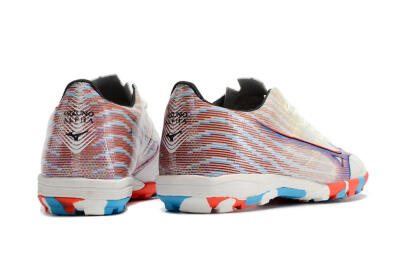 Men's Mizuno Alpha Made in Japan TF Artificial Turf Low-Tops Football Shoes - Beige/Blue/Red