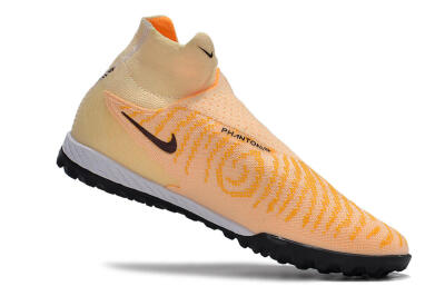Men's Nike Phantom GX Elite DF Link TF Artificial Turf High-Tops Football Shoes - Yellow/Black/Pink