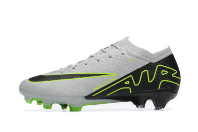 Men's Nike Air Zoom Mercurial Vapor 15 Elite FG Firm Ground Low-Tops Football Boots - White/Black/Green