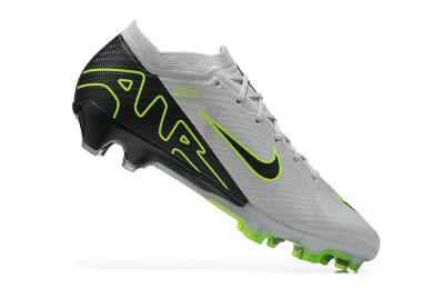 Men's Nike Air Zoom Mercurial Vapor 15 Elite FG Firm Ground Low-Tops Football Boots - White/Black/Green