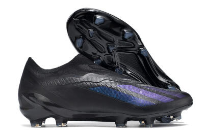 Men's Adidas X Crazyfast.1 FG Firm Ground Low-Tops Football Boots - Black/Blue