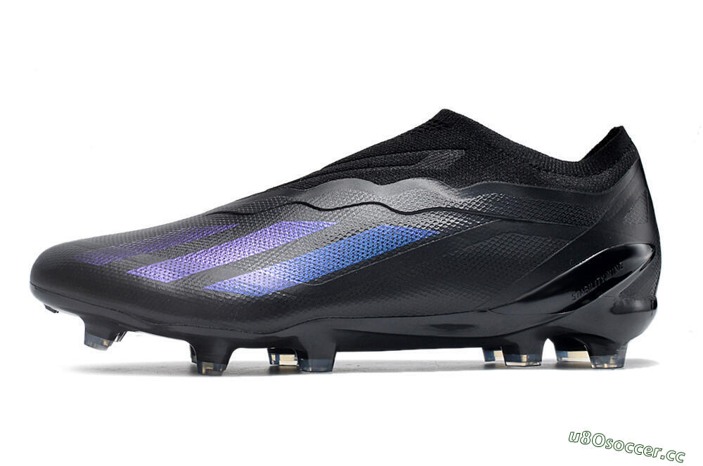 Men's Adidas X Crazyfast.1 FG Firm Ground Low-Tops Football Boots - Black/Blue 0