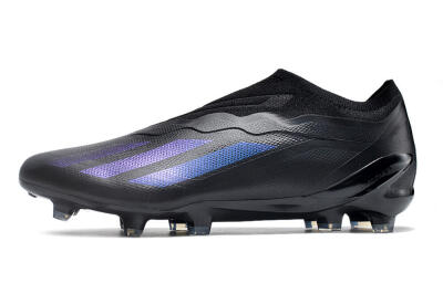 Men's Adidas X Crazyfast.1 FG Firm Ground Low-Tops Football Boots - Black/Blue
