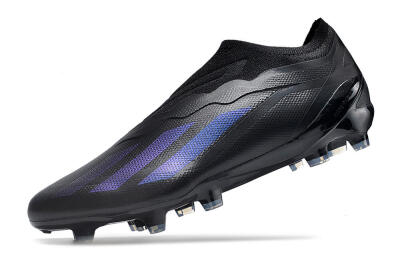 Men's Adidas X Crazyfast.1 FG Firm Ground Low-Tops Football Boots - Black/Blue