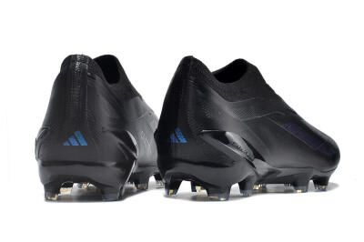 Men's Adidas X Crazyfast.1 FG Firm Ground Low-Tops Football Boots - Black/Blue