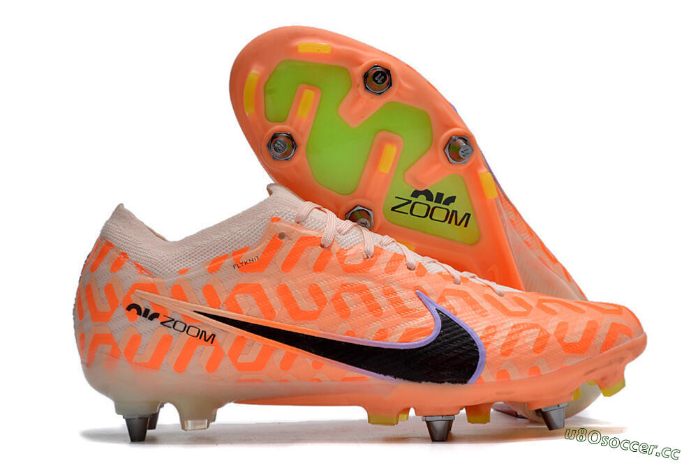 Men's Nike Air Zoom Mercurial Vapor XV Elite SG Soft Ground Low-Tops Football Boots - Orange/Black/Purple 2