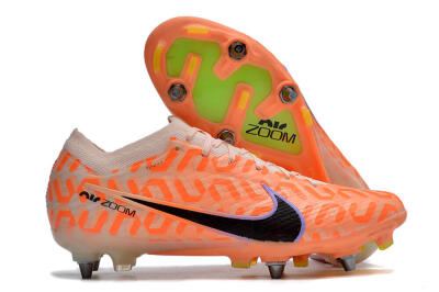 Men's Nike Air Zoom Mercurial Vapor XV Elite SG Soft Ground Low-Tops Football Boots - Orange/Black/Purple