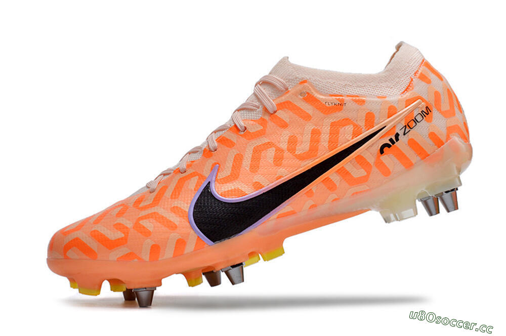 Men's Nike Air Zoom Mercurial Vapor XV Elite SG Soft Ground Low-Tops Football Boots - Orange/Black/Purple 5