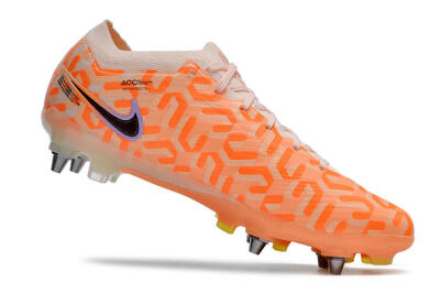 Men's Nike Air Zoom Mercurial Vapor XV Elite SG Soft Ground Low-Tops Football Boots - Orange/Black/Purple