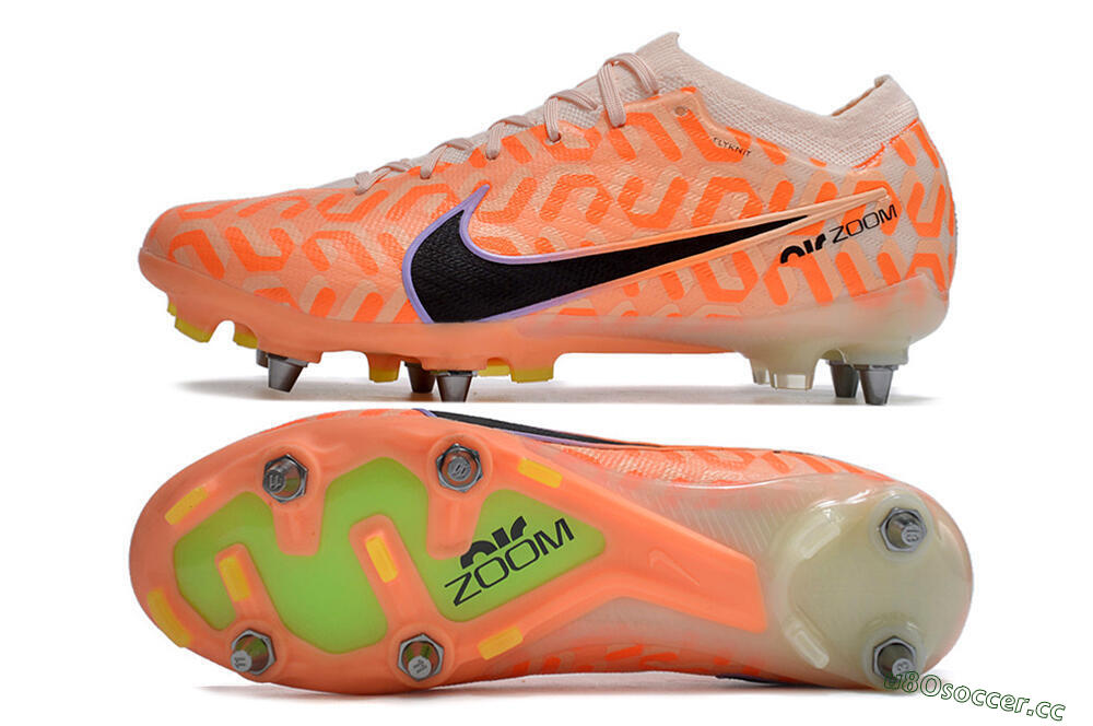 Men's Nike Air Zoom Mercurial Vapor XV Elite SG Soft Ground Low-Tops Football Boots - Orange/Black/Purple 1