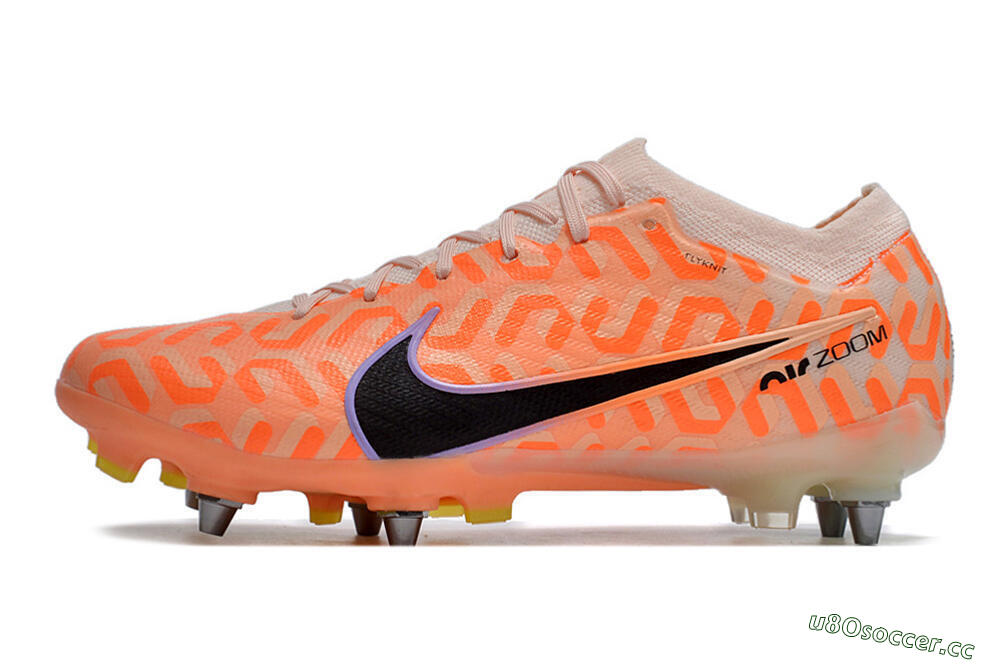 Men's Nike Air Zoom Mercurial Vapor XV Elite SG Soft Ground Low-Tops Football Boots - Orange/Black/Purple 0
