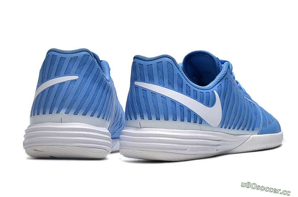 Men's Nike Lunar Gato 2 IC Indoor & Futsal Low-Tops Football Shoes - Blue/White 4