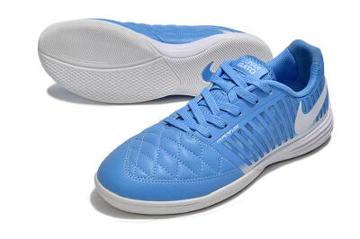 Men's Nike Lunar Gato 2 IC Indoor & Futsal Low-Tops Football Shoes - Blue/White