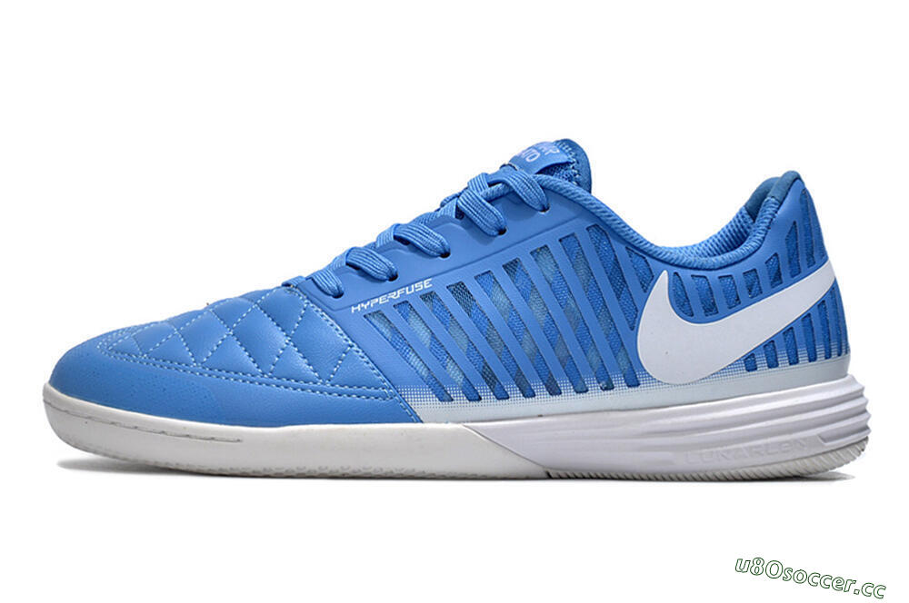 Men's Nike Lunar Gato 2 IC Indoor & Futsal Low-Tops Football Shoes - Blue/White 0