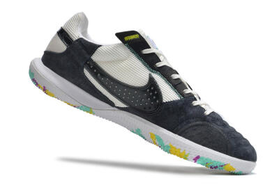 Men's Nike StreetGato IC Indoor & Futsal Low-Tops Football Shoes - Black/White