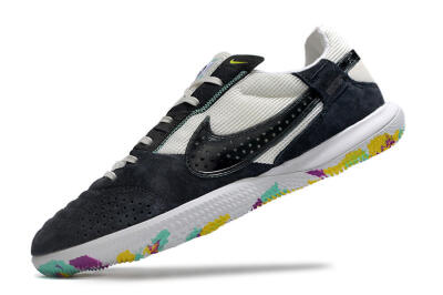 Men's Nike StreetGato IC Indoor & Futsal Low-Tops Football Shoes - Black/White