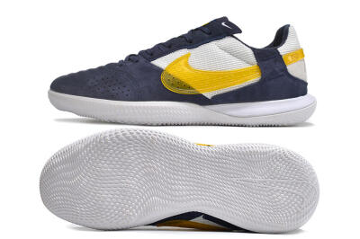 Men's Nike StreetGato IC Indoor & Futsal Low-Tops Football Shoes - Blue/Yellow/White
