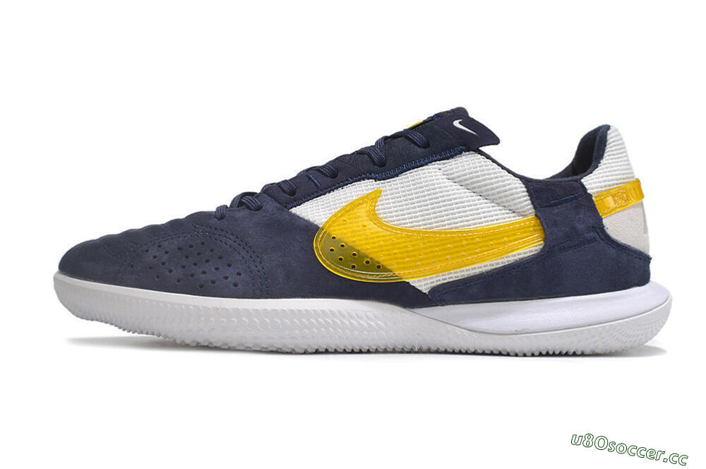 Men's Nike StreetGato IC Indoor & Futsal Low-Tops Football Shoes - Blue/Yellow/White 0