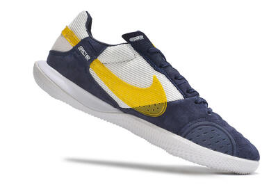 Men's Nike StreetGato IC Indoor & Futsal Low-Tops Football Shoes - Blue/Yellow/White