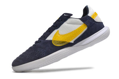 Men's Nike StreetGato IC Indoor & Futsal Low-Tops Football Shoes - Blue/Yellow/White