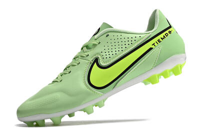 Men's Nike Tiempo Legend 9 Academy AG Artificial Grass Low-Tops Football Boots - Green/Black/Yellow