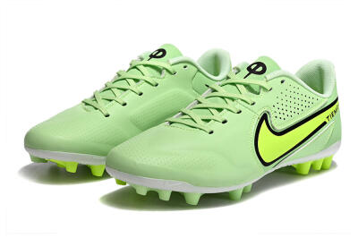 Men's Nike Tiempo Legend 9 Academy AG Artificial Grass Low-Tops Football Boots - Green/Black/Yellow
