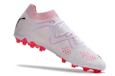 Men's Puma Future Ultimate MG Multi Ground Low-Tops Football Boots - White/Red/Black
