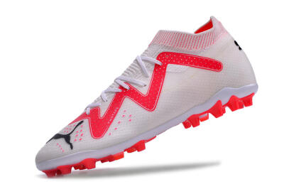 Men's Puma Future Ultimate MG Multi Ground Low-Tops Football Boots - White/Red/Black