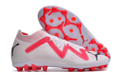 Men's Puma Future Ultimate MG Multi Ground Low-Tops Football Boots - White/Red/Black