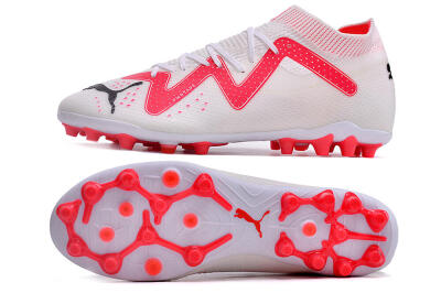 Men's Puma Future Ultimate MG Multi Ground Low-Tops Football Boots - White/Red/Black