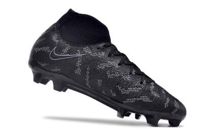 Unisex Nike Phantom Luna Elite FG Firm Ground High-Tops Football Boots - Black/Grey