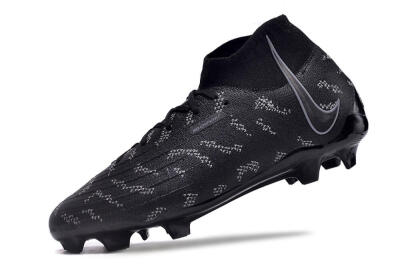 Unisex Nike Phantom Luna Elite FG Firm Ground High-Tops Football Boots - Black/Grey