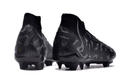 Unisex Nike Phantom Luna Elite FG Firm Ground High-Tops Football Boots - Black/Grey