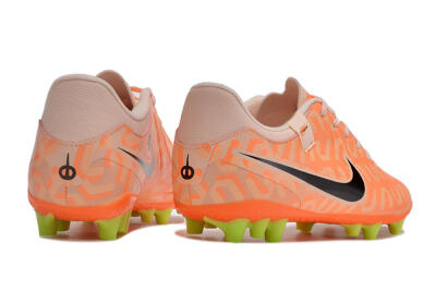 Men's Nike Tiempo Legend 10 Academy AG Artificial Grass Low-Tops Football Boots - Orange/Pink/Black