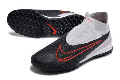 Men's Nike Phantom GX Elite DF Link TF Artificial Turf High-Tops Football Shoes - White/Black/Red