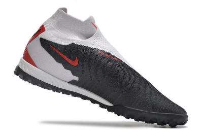 Men's Nike Phantom GX Elite DF Link TF Artificial Turf High-Tops Football Shoes - White/Black/Red