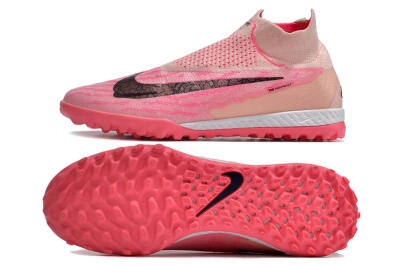 Men's Nike Phantom GX Elite DF Link TF Artificial Turf High-Tops Football Shoes - Pink/Black/White
