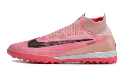 Men's Nike Phantom GX Elite DF Link TF Artificial Turf High-Tops Football Shoes - Pink/Black/White