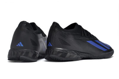 Men's Adidas X Crazyfast.1 IC Indoor & Futsal Low-Tops Football Shoes - Black/Blue